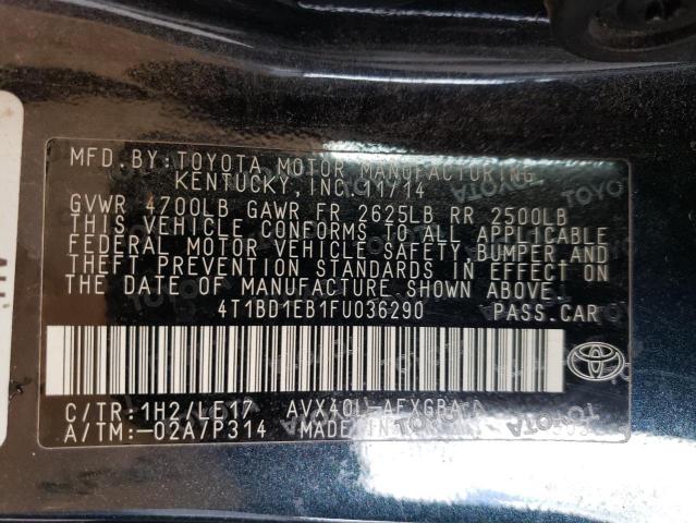 2015 TOYOTA AVALON HYB 4T1BD1EB1FU036290