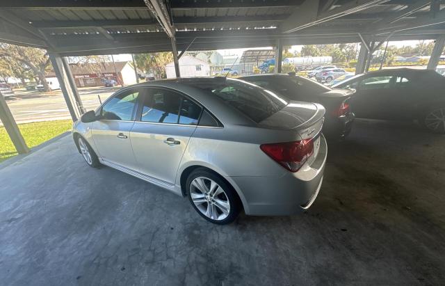 CHEVROLET CRUZE LTZ 2015 silver sedan 4d gas 1G1PG5SB6F7256979 photo #4