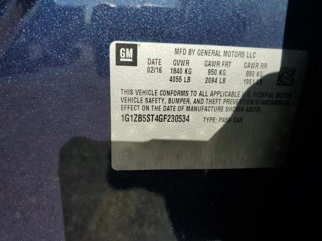 2016 CHEVROLET MALIBU LS - 1G1ZB5ST4GF230534