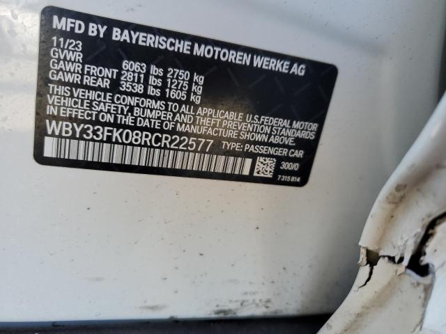 2024 BMW I5 EDRIVE WBY33FK08RCR22577