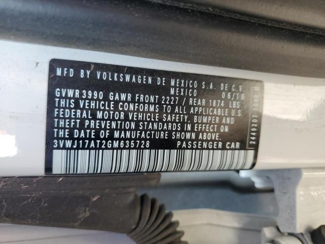 2016 VOLKSWAGEN BEETLE SE 3VWJ17AT2GM635728