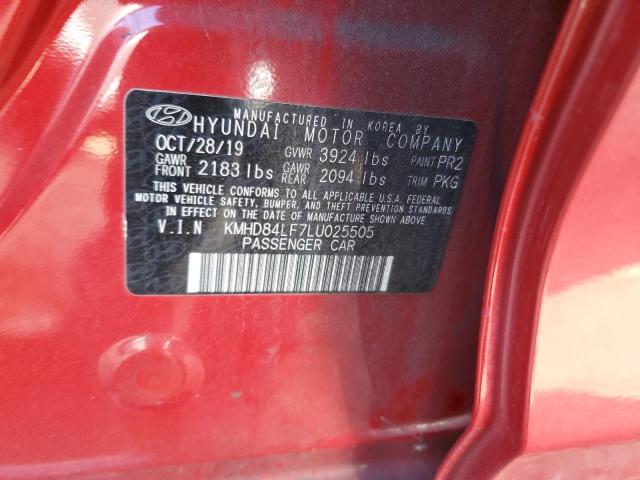 2020 HYUNDAI ELANTRA SE - KMHD84LF7LU025505