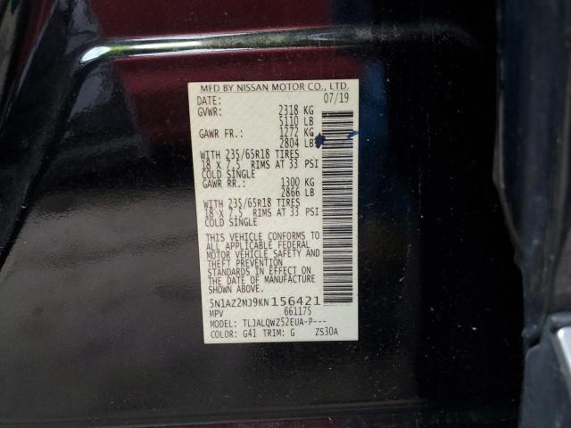 2019 NISSAN MURANO S 5N1AZ2MJ9KN156421