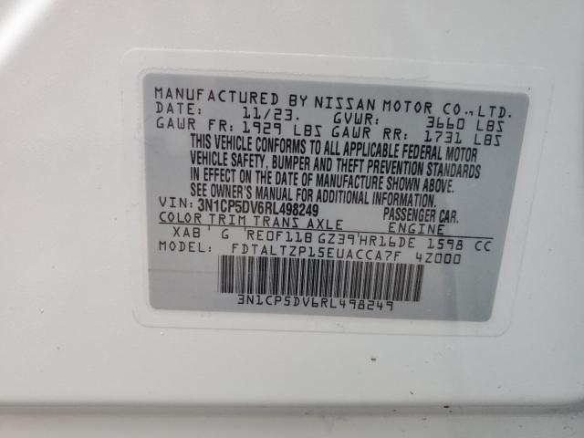 2024 NISSAN KICKS SR 3N1CP5DV6RL498249