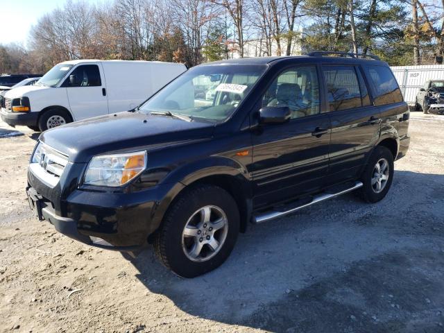 HONDA PILOT EX 2006 black  gas 2HKYF18786H537199 photo #1