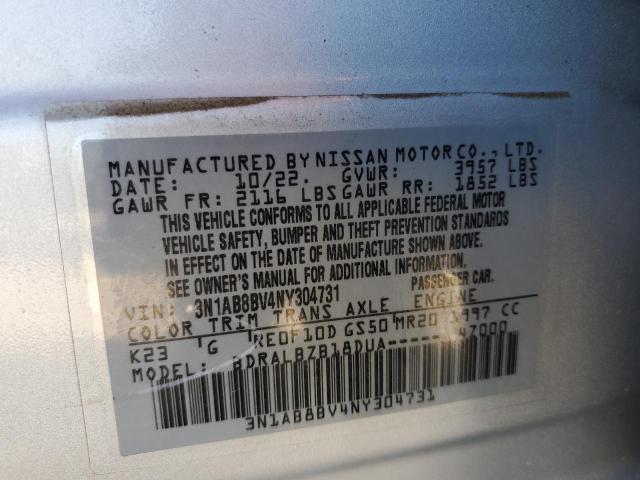 2022 NISSAN SENTRA S - 3N1AB8BV4NY304731