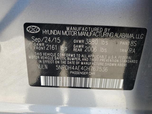 2016 HYUNDAI ELANTRA SE - 5NPDH4AE4GH767536