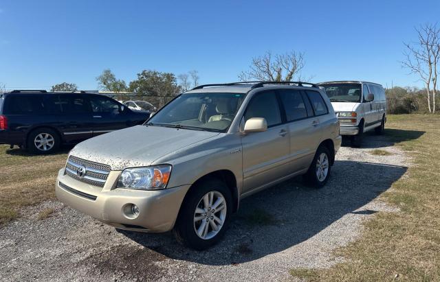 TOYOTA HIGHLANDER 2006 silver 4dr spor hybrid engine JTEDW21A860007558 photo #3