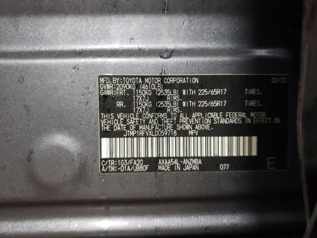 2020 TOYOTA RAV4 XLE - JTMP1RFVXLD059718