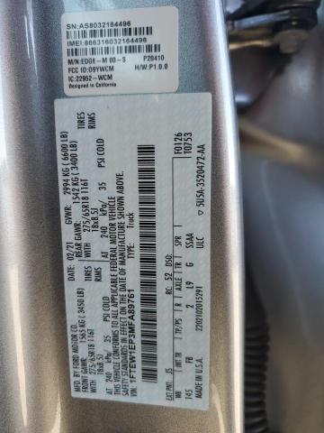 2021 FORD F150 SUPER - 1FTEW1EP3MFA89761