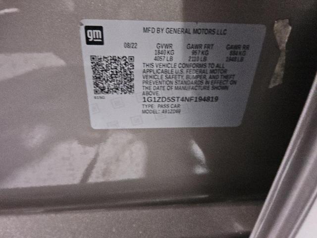 2022 CHEVROLET MALIBU LT - 1G1ZD5ST4NF194819