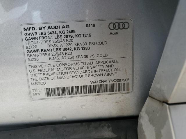 2019 AUDI Q5 PRESTIG WA1CNAFY6K2097305