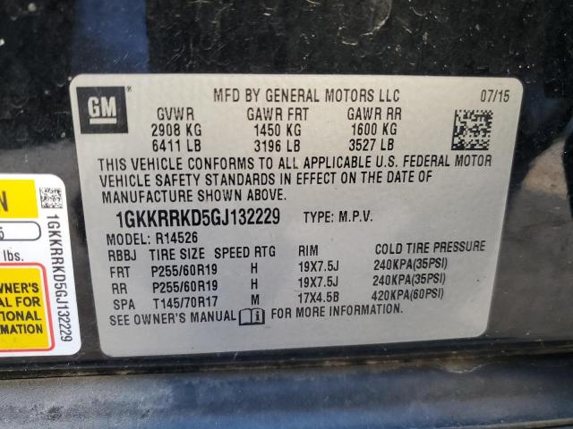 2016 GMC ACADIA SLT - 1GKKRRKD5GJ132229