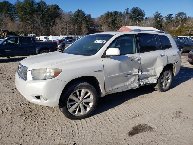 TOYOTA HIGHLANDER 2009 white  hybrid engine JTEEW44A992031310 photo #1