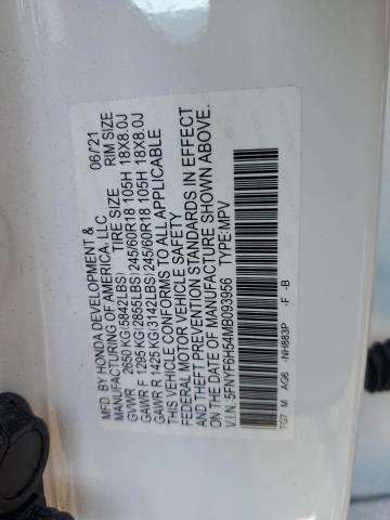 2021 HONDA PILOT EXL - 5FNYF6H54MB093956