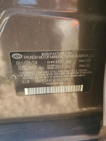 2015 HYUNDAI SONATA 5NPE24AF9FH105447