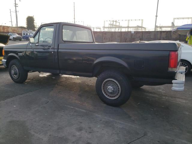 FORD F250 1987 black pickup gas 1FTFF25N8HPA91823 photo #3