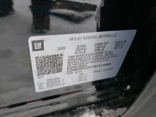 2021 CHEVROLET TRAVERSE LS 1GNERFKWXMJ114448