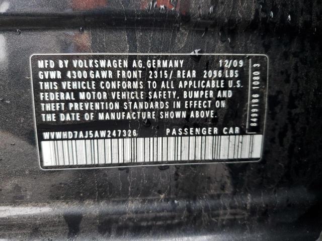 2010 VOLKSWAGEN GTI - WVWHD7AJ5AW247326