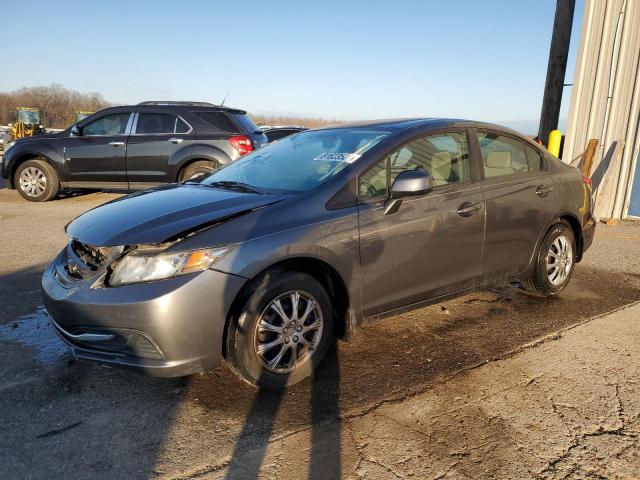 HONDA CIVIC LX 2013 gray  gas 19XFB2F54DE035446 photo #1