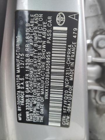 2016 TOYOTA YARIS L - VNKKTUD39GA058955
