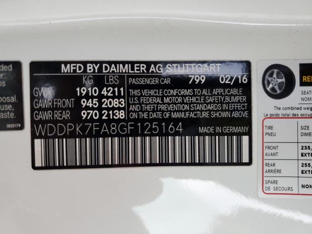 2016 MERCEDES-BENZ SLK 55 AMG WDDPK7FA8GF125164