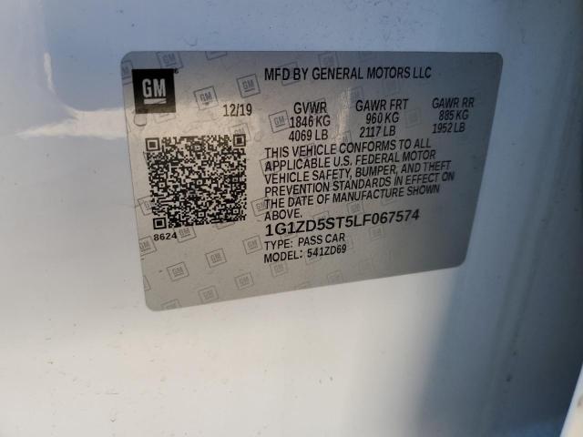 2020 CHEVROLET MALIBU LT 1G1ZD5ST5LF067574