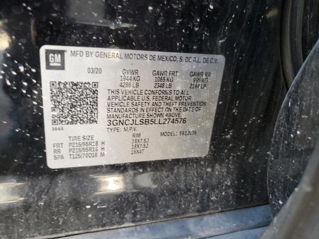 2020 CHEVROLET TRAX 1LT - 3GNCJLSB5LL274576
