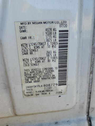 2020 NISSAN NV 2500 S - 1N6BF0KY9LN808779