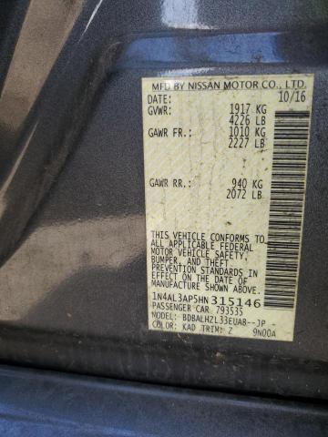 2017 NISSAN ALTIMA 2.5 - 1N4AL3AP5HN315146