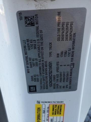 2016 CHEVROLET SILVERADO - 1GCNCNEC7GZ104391