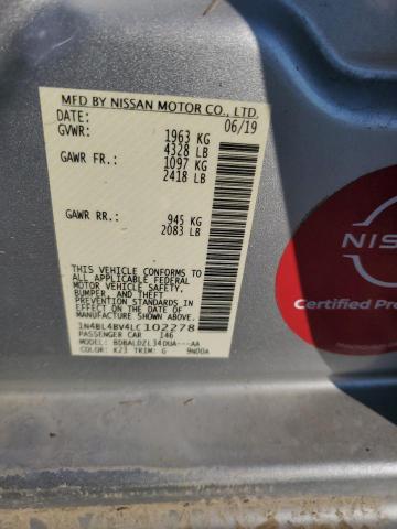 2020 NISSAN ALTIMA S - 1N4BL4BV4LC102278