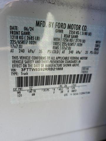 2024 FORD MAVERICK L 3FTTW8S92RRB21888
