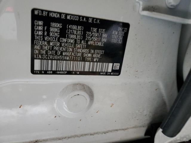 2022 HONDA HR-V EX - 3CZRU6H55NM771101