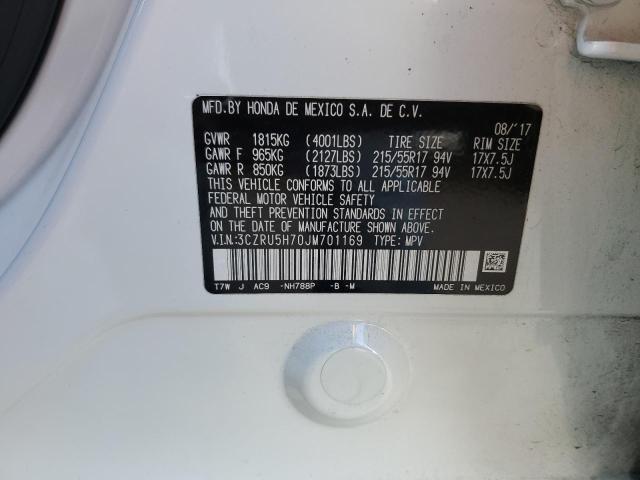2018 HONDA HR-V EXL 3CZRU5H70JM701169