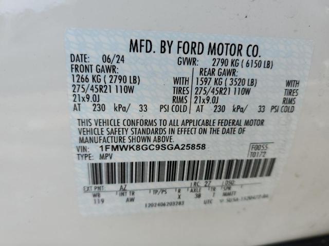 2025 FORD EXPLORER S - 1FMWK8GC9SGA25858