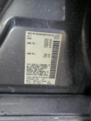 2017 NISSAN ALTIMA 2.5 - 1N4AL3AP3HC215445