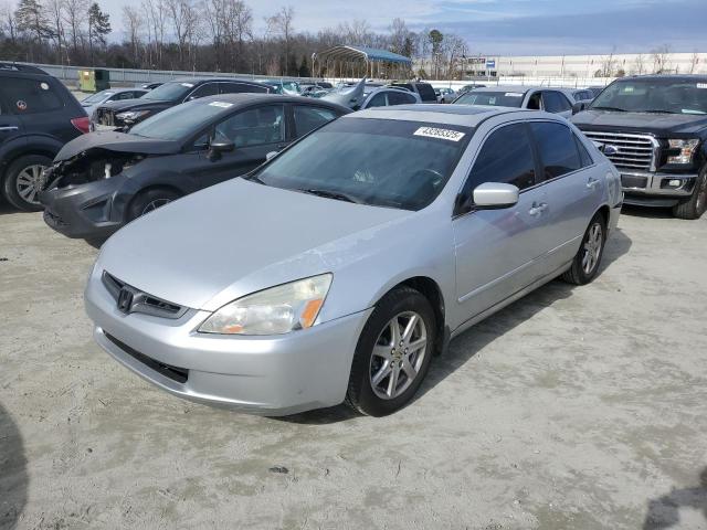 HONDA ACCORD EX 2003 silver sedan 4d gas 1HGCM66563A035648 photo #1