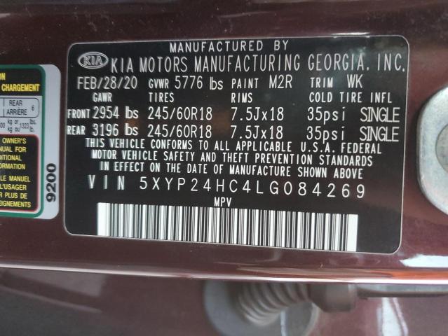 2020 KIA TELLURIDE - 5XYP24HC4LG084269