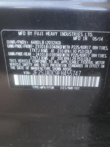 2015 SUBARU FORESTER 2 - JF2SJADC9FH455747