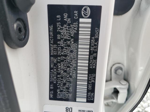2020 LEXUS ES 300H UL 58AF21B17LU009120