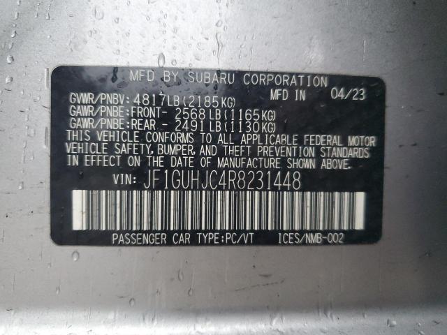 2024 SUBARU IMPREZA RS JF1GUHJC4R8231448