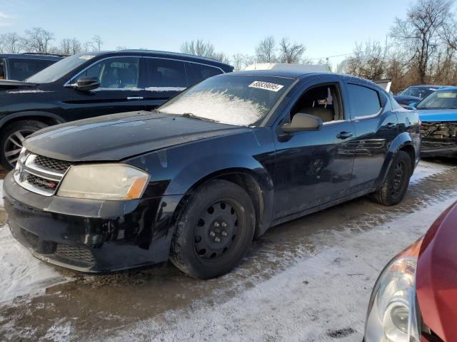 DODGE AVENGER SE 2012 black  gas 1C3CDZAB3CN220170 photo #1