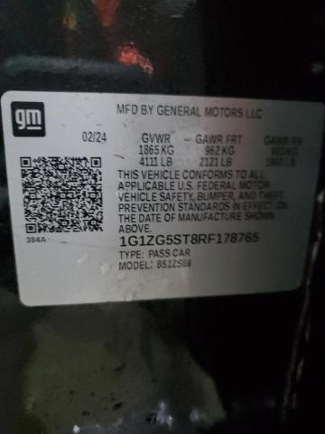 2024 CHEVROLET MALIBU RS 1G1ZG5ST8RF178765