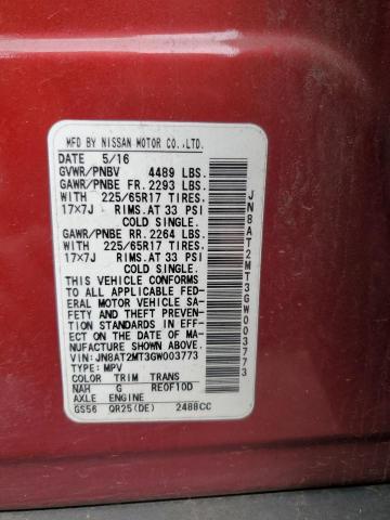 2016 NISSAN ROGUE S - JN8AT2MT3GW003773
