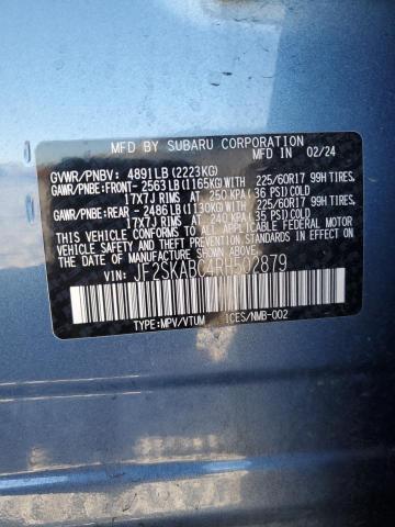 2024 SUBARU FORESTER JF2SKABC4RH502879