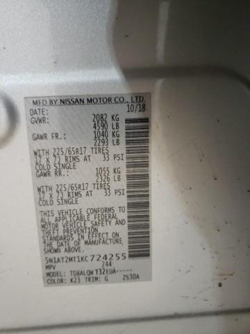 2019 NISSAN ROGUE S - 5N1AT2MT1KC724255