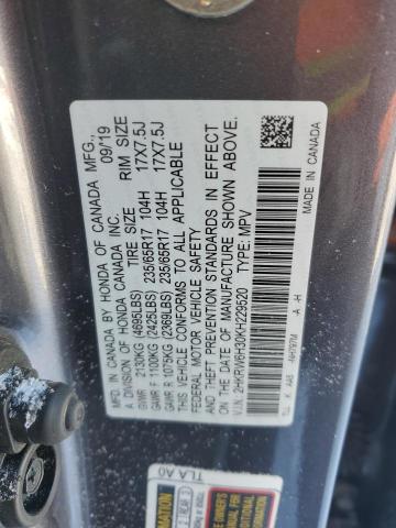 2019 HONDA CR-V LX - 2HKRW6H30KH229520