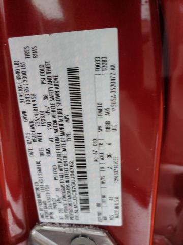 2016 LINCOLN MKC RESERV 5LMCJ3C97GUJ04762