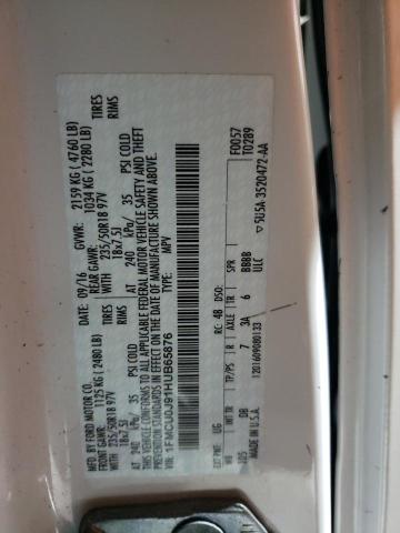 2017 FORD ESCAPE TIT - 1FMCU0J91HUB65876